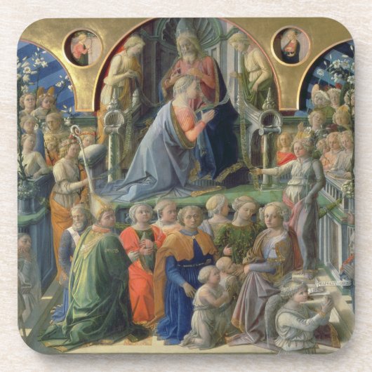 Die Krönung der Jungfrau, 1441-7 (Tempera auf p Untersetzer (Vorderseite)
