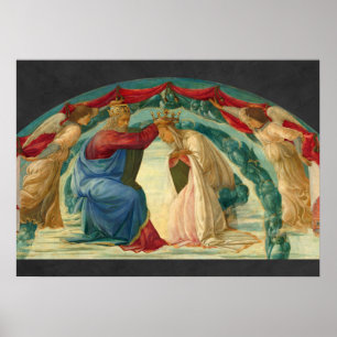 Die Krönung der Jungfrau durch Filippino Lippi Poster