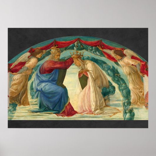 Die Krönung der Jungfrau durch Filippino Lippi Poster (Vorne)