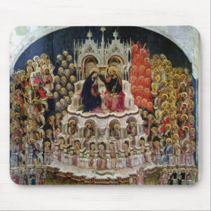 Die Krönung der Jungfrau in Paradies, 1438 Mousepad