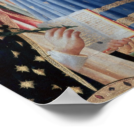 Die Krönung der Jungfrau Poster (Ecke)