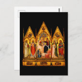 Die Krönung der Jungfrau und der Heiligen im Mitte Postkarte (Vorne/Hinten)