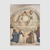 Die Krönung der Jungfrau von Fra Angelico Seidenpapier (Vorderseite)