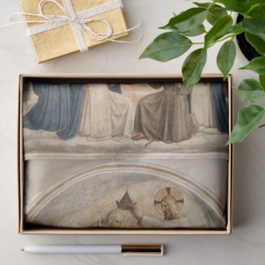 Die Krönung der Jungfrau von Fra Angelico Seidenpapier (Geschenk)