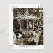Die Krönung der Königin Elisabeth Postkarte (Vorne/Hinten)