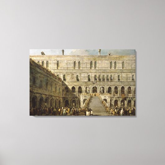 Die Krönung des Dogen von Venedig Leinwanddruck (Vorderseite)