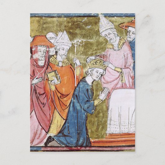Die Krönung des Kaisers Charlemagne Postkarte (Vorderseite)