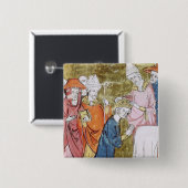 Die Krönung des Kaisers Karl der Große Button (Vorne & Hinten)