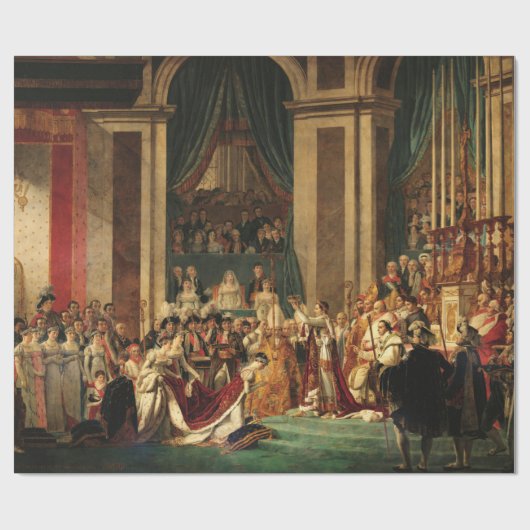 Die Krönung Napoleons durch Jacques-Louis David Geschenkpapier (Flach)