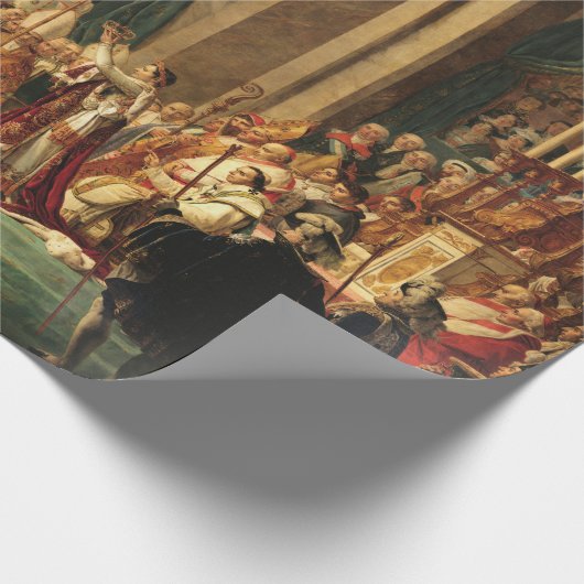 Die Krönung Napoleons durch Jacques-Louis David Geschenkpapier (Ecke)