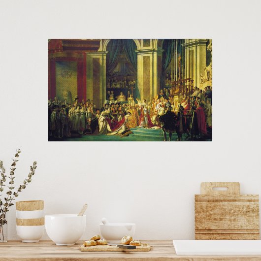 Die Krönung Napoleons durch Jacques Louis David Poster (Küche)