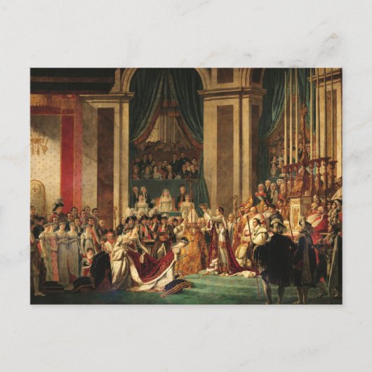 Die Krönung Napoleons durch Jacques-Louis David Postkarte (Vorderseite)