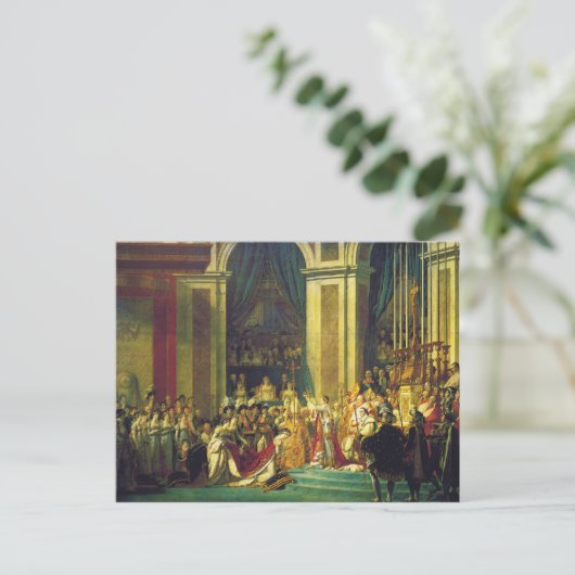 Die Krönung Napoleons durch Jacques Louis David Postkarte (Stehend Vorderseite)