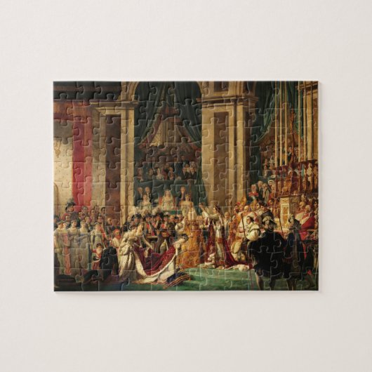 Die Krönung Napoleons durch Jacques-Louis David Puzzle (Horizontal)