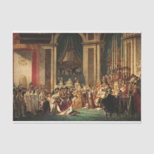 Die Krönung Napoleons durch Jacques-Louis David Seidenpapier