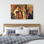 Die Krönung von Charles V Heiliger Römischer Kaise Leinwanddruck (Insitu (Schlafzimmer))