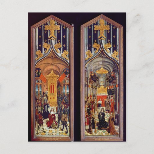 Die Krönung von David und Louis XII 1501 Postkarte (Vorderseite)