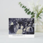 Die Krönung von H.M. Queen Elizabeth Postkarte (Stehend Vorderseite)