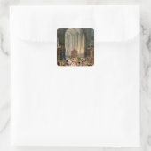 Die Krönung von Joseph II Quadratischer Aufkleber (Tasche)