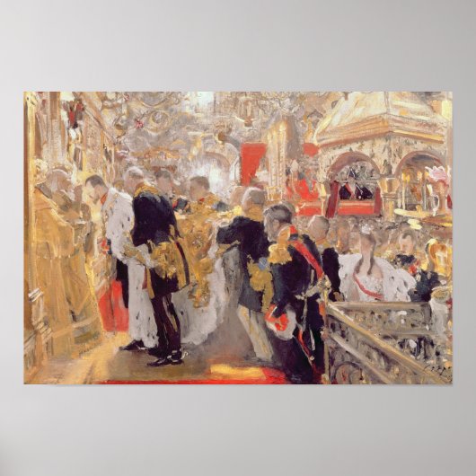 Die Krönung von Kaiser Nikolaus II. Poster (Vorne)