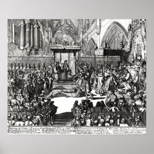 Die Krönung von König George I. Poster (Vorne)