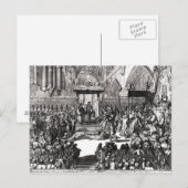 Die Krönung von König George I. Postkarte (Vorne/Hinten)