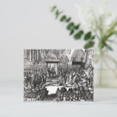 Die Krönung von König George I. Postkarte (Stehend Vorderseite)