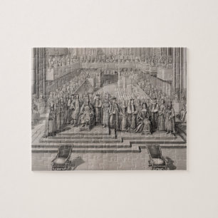 Die Krönung von König James II (1633-1701) und Puzzle