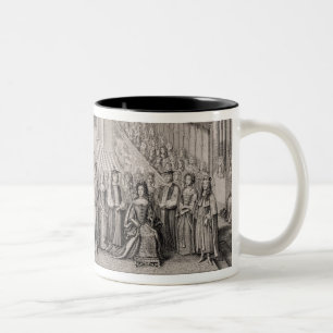 Die Krönung von König James II (1633-1701) und Zweifarbige Tasse
