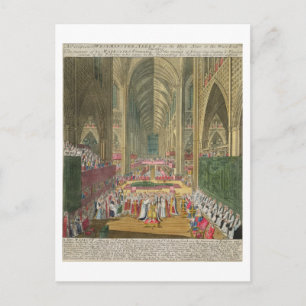 Die Krönung von König James II (1633-1701) von a Postkarte