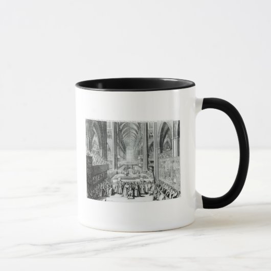 Die Krönung von König James II c.1685 Tasse (Rechts)