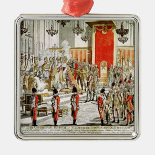 Die Krönung von Leopold II in Bratislava Silbernes Ornament
