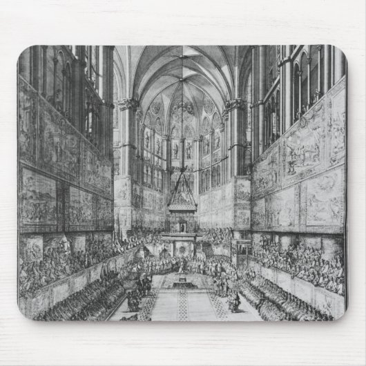 Die Krönung von Louis XIV in Reims-Kathedrale Mousepad (Vorne)