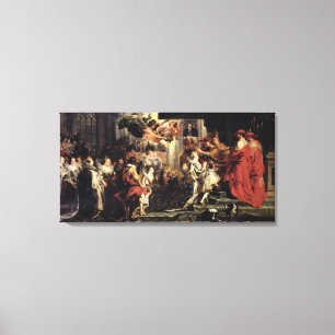 Die Krönung von Marie de Medici an St. Leinwanddruck