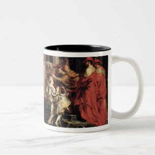 Die Krönung von Marie de Medici an St. Zweifarbige Tasse
