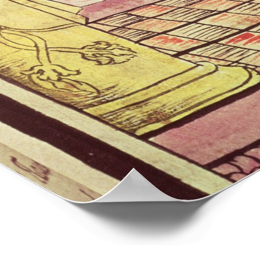 Die Krönung von Montezuma II Poster (Ecke)