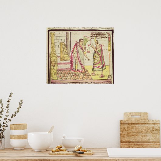 Die Krönung von Montezuma II Poster (Küche)