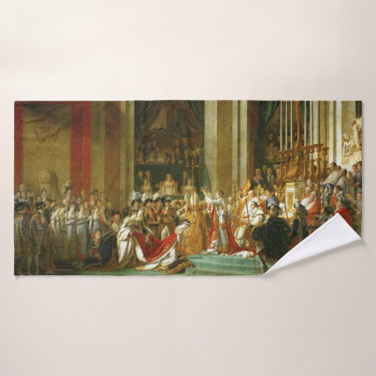 Die Krönung von Napoleon, Jacques-Louis David Badehandtuch (Badehandtuch)