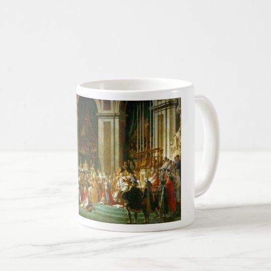 Die Krönung von Napoleon, Jacques-Louis David Kaffeetasse (VorderseiteRechts)