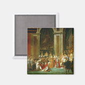 Die Krönung von Napoleon, Jacques-Louis David Magnet (Vorderseite/Rückseite)