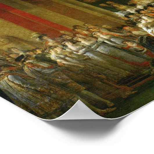 Die Krönung von Napoleon, Jacques-Louis David Poster (Ecke)