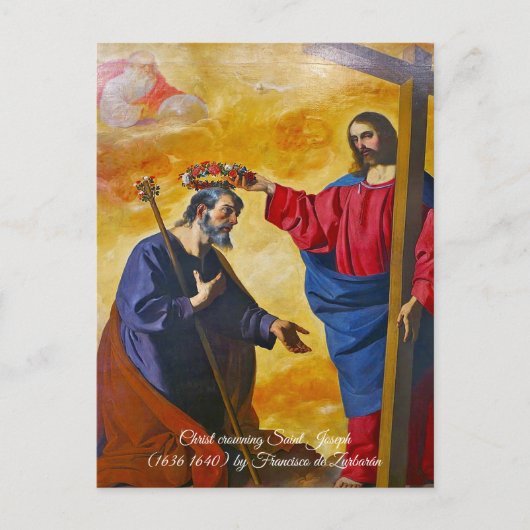 Die Krönung von Saint Joseph Postkarte (Vorderseite)