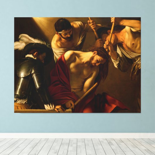 Die Krönung von Thorns von Caravaggio (1602-1604) Leinwanddruck (Insitu (Holzboden))