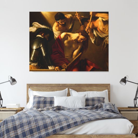 Die Krönung von Thorns von Caravaggio (1602-1604) Leinwanddruck (Insitu (Schlafzimmer))