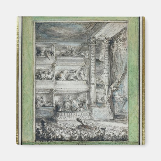 Die Krönung von Voltaire im Theater Francais Magnet (Vorne)