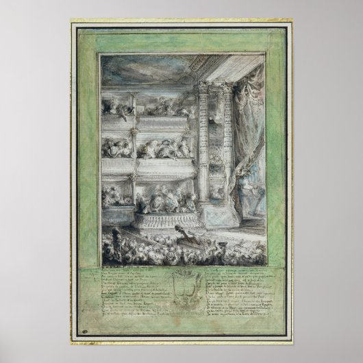 Die Krönung von Voltaire im Theater Francais Poster (Vorne)