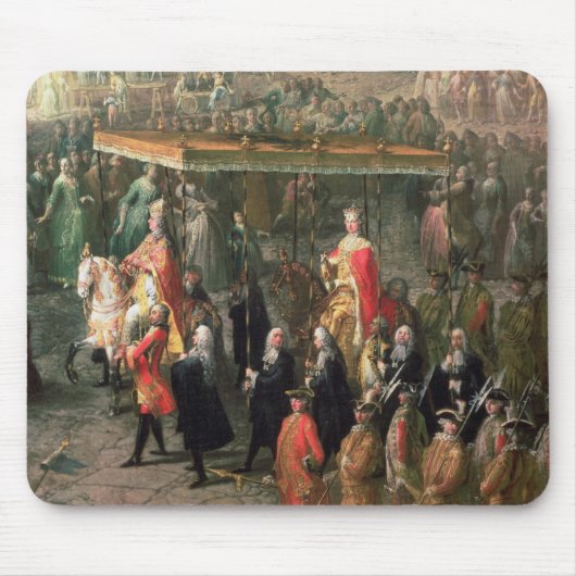 Die Krönungsprozession von Joseph II Mousepad (Vorne)