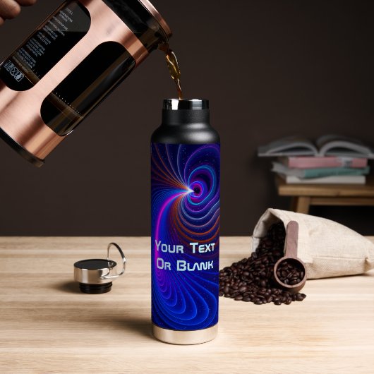 Die Krümmung des Raums Trinkflasche (Kaffee (gedreht))