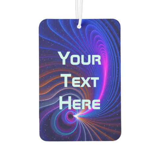 Die Krümmung des Weltraums Autolufterfrischer (Rückseite)