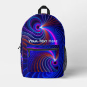 Die Krümmung des Weltraums Bedruckter Rucksack (Vorderseite)